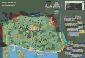 Shoreline map